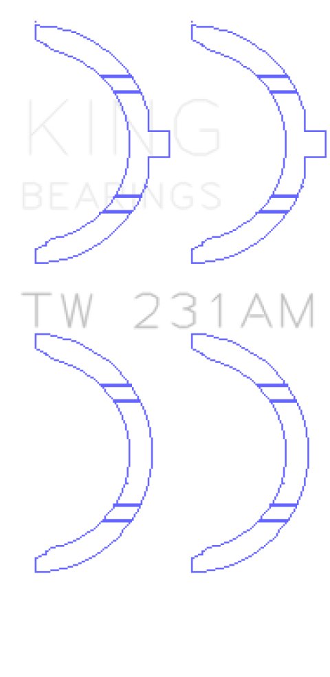 King Engine Bearings Toyota 1A/2A/3A/4A Thrust Washer Set