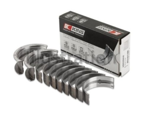 King Engine Bearings Mitsubishi 4G63 (Size STD) Performance Main Bearing Set