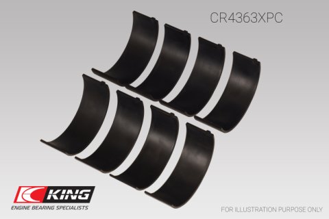 King Engine Bearings GM 134 DOHC Ecotec 2.2L (Size 1.0) Connecting Rod Bearing Set