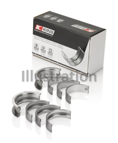 King Engine Bearings Toyota 5Vzfe (Size 1.0) Main Bearing Set