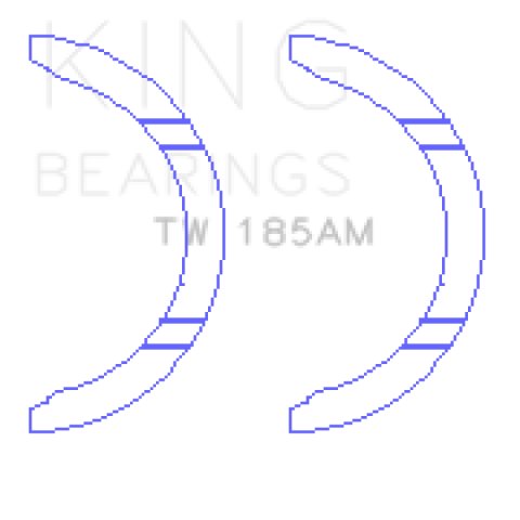 King Engine Bearings Toyota 1ZZ-FE Thrust Washer Set