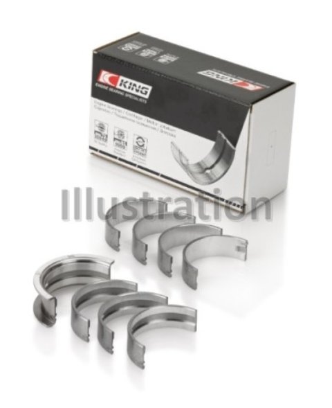 King Engine Bearings Chrysler Valiant Six 225 Crankshaft Main Bearing Set (Size 040) - Set of 4