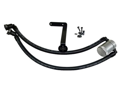 J&L 2011-2025 Ford F-150 2.7L/3.5L/5.0L Passenger Side Oil Separator 3.0 - Clear Anodized