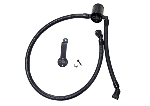 J&L 18-25 Jeep Wrangler JL 3.6L Driver Side Oil Separator 3.0 - Black Anodized