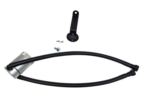 J&L 20-26 Chevy Silverado/GMC Sierra 2500/3500 6.6L Drivers Side Oil Separator 3.0 - Clear Anodi