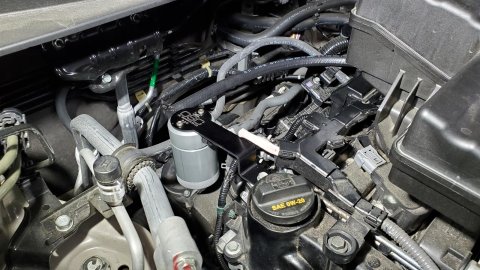 J&L 17-24 Honda CRV 1.5L Turbo Passenger Side Oil Separator 3.0 - Clear Anodized