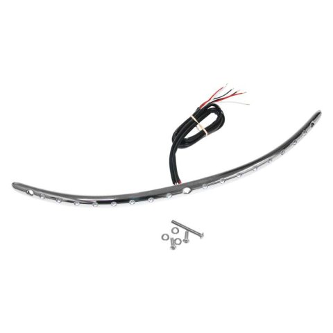 Letric Lighting Windshield Turn Signal Trim Strip Chrome/Amber