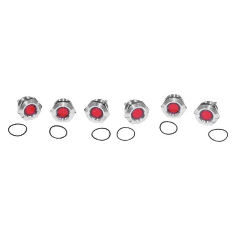 Letric Lighting Royal Flush Mount LED 1in Stl/Red
