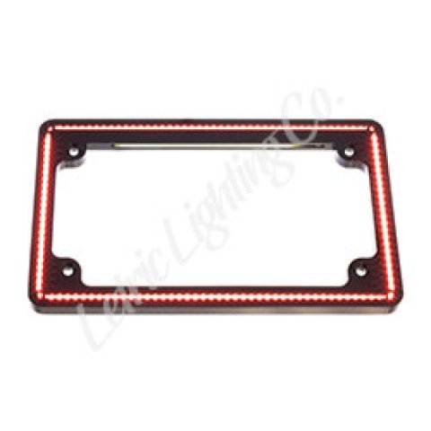 Letric Lighting 14+ HD E Glide/Ultra/S Glide/RGuide Ultra/R KG Perfect Plate Lt Lic Plate Blk
