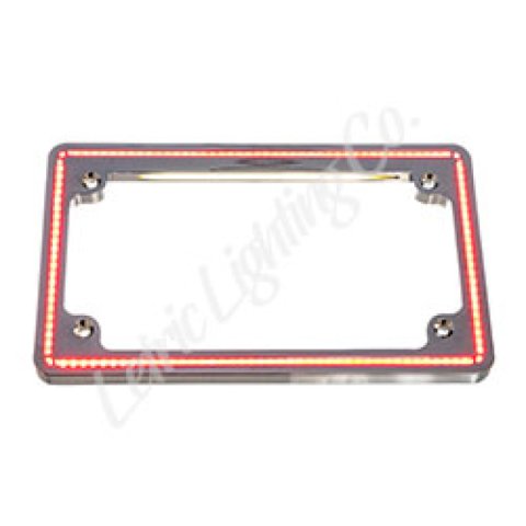 Letric Lighting 04-13 HD Sportster Perfect Plate Light License Plate Frame Chrome
