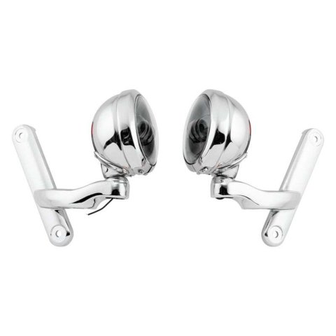 Letric Lighting 4.5in Passing Lamps Chrome/Black