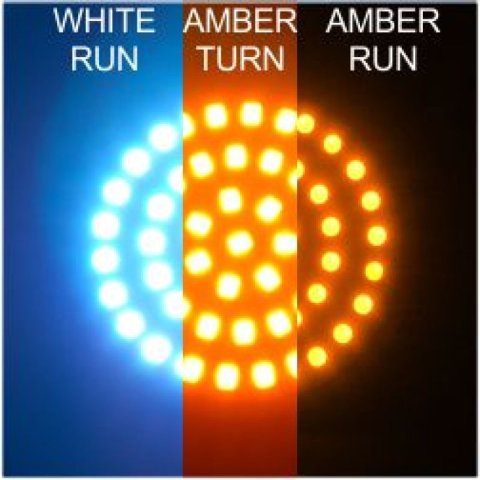 Letric Lighting Bullet Style Switchbacks Amber/Amber