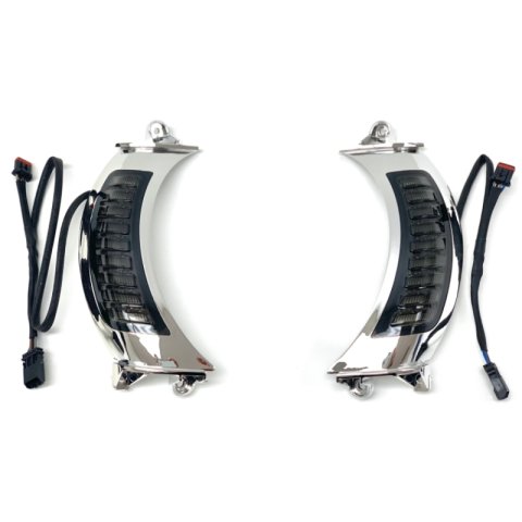 Letric Lighting Fairing Vent Switchback Turn Signal Chrome
