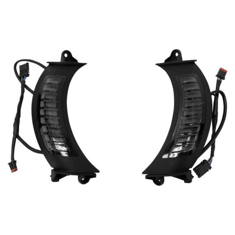 Letric Lighting Fairing Vent Switchback Turn Signal Black
