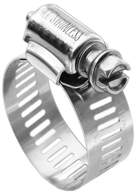 Gates Stainless Steel Heavy-Duty Clamp Size 1 (Hose ID 5/32in-1/2in / Range 1/4in-5/8in)