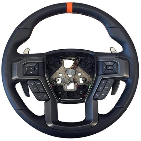 Ford Racing 2015-2017 F-150 Raptor Performance Steering Wheel Kit - Orange Sightline