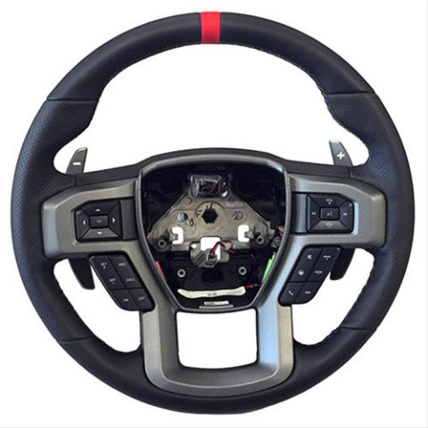 Ford Racing 15-18 F-150 Raptor Performance Steering Wheel Kit - Red Sightline