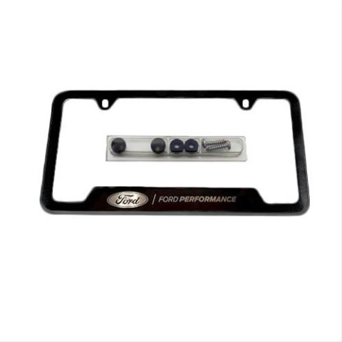 Ford Racing Stainless Steel Ford Performance License Plate Frame - Black