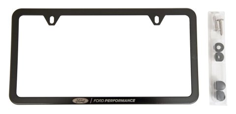 Ford Racing Ford Performance Slim License Plate Frame - Black Stainless Steel