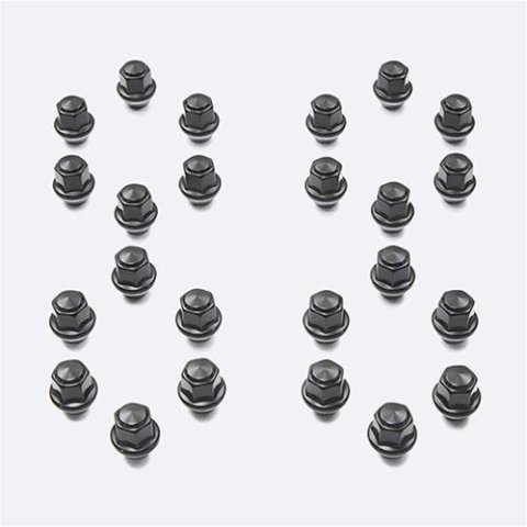 Ford Racing M12 x 1.5 Black Lug Nut - Set of 24