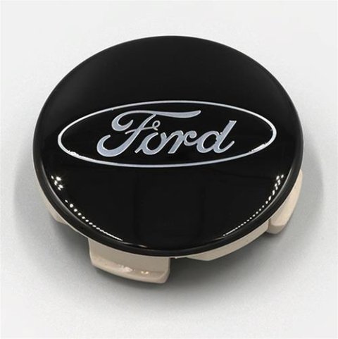 Ford Racing Ford Truck/SUV Black And Chrome Wheel Center Cap Kit