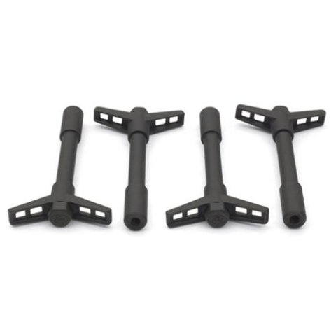 Ford Racing Black Crinkle Finish Valve Cover Hold Down Wing Nuts