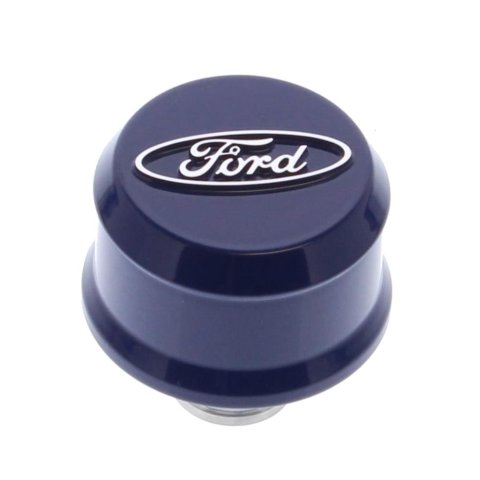Ford Racing Slant Edge Breather - Blue