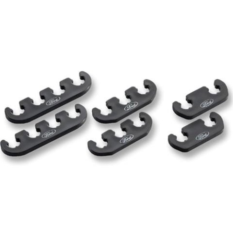 Ford Racing Wire Dividers 4 to 3 to 2 - Black w/ White Ford Logo