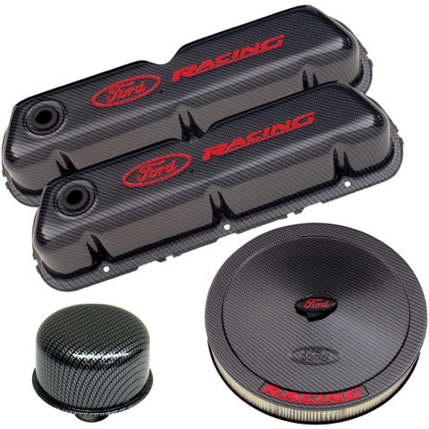 Ford Racing Complete Dress Up Kit - Carbon Fiber Style Finish