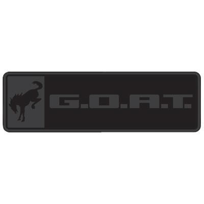 Ford Racing Bronco/Bronco Sport G.O.A.T. Badge - Black/Black