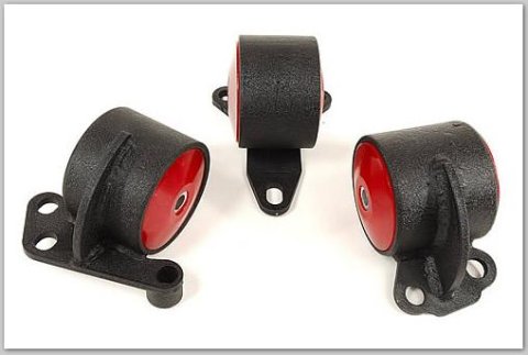 Innovative 92-95 Civic B/D Series Black Steel Mounts 60A Bushings (2 Bolt)
