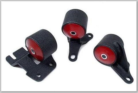 Innovative 90-93 Integra B-Series Black Steel Mounts 85A Bushings