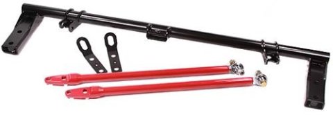 Innovative 90-93 Accord H/F-Series Black Steel Competition Traction Bar Kit (H/F-Series engine)