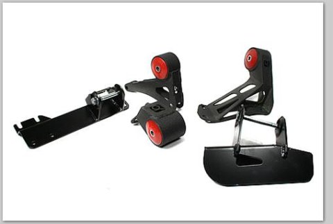 Innovative 88-91 Civic K-Series Black Steel Mounts 60A Bushings