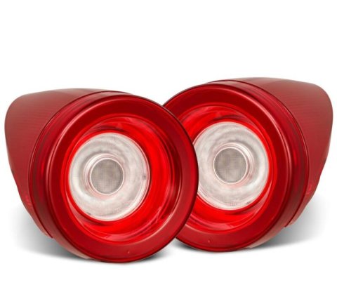 AlphaRex 10-15 Ferrari 458 NOVA-Series Prismatic LED Tail Lights Red Clear