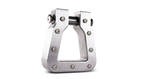 Body Armor 4x4 Mega D-Ring Machined Silver Single