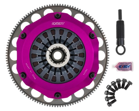 Exedy 2004-2014 Subaru Impreza WRX STI H4 Hyper Compe-D Twin Cerametallic Clutch Sprung Center Disc