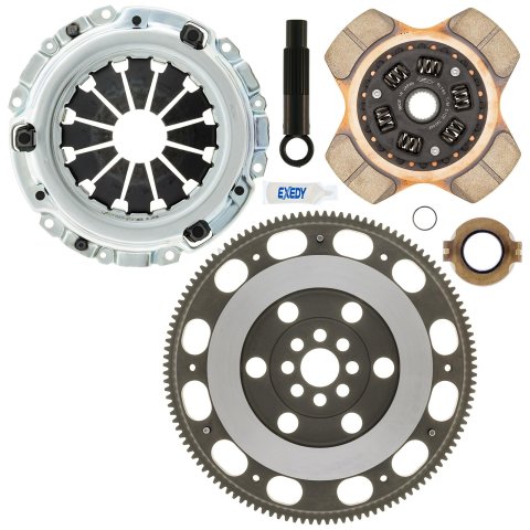Exedy 2002-2006 Acura RSX Base L4 Stage 2 Cerametallic Clutch 4 Puck Disc Incl. HF02 Lightweight FW