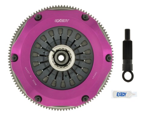 Exedy 96-06 Mitsubishi Lancer Evo (Gen 4-7) Hyper Twin Cerametallic Clutch Rigid Disc Pull Type