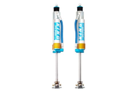 King Shocks 84-00 Jeep Cherokee xJ Front 2.5 Dia Piggy Hose Res Shock for 5-6in Lift (Pair)
