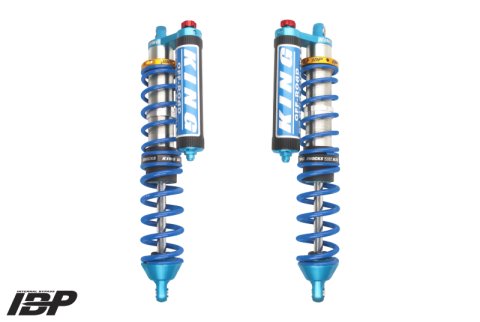 King Shocks 18+ RZR-XP Turbo S 2.5 Front Internal Bypass Piggyback Coilover w/ Finned Res & Adjuster