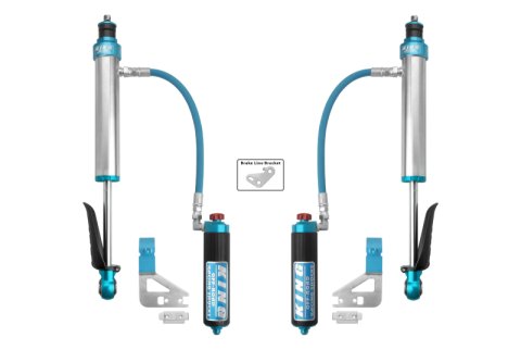 King Shocks 2022+ Toyota Tundra Rear 2.5 Dia Remote Reservoir Coilover & Adjuster (Pair)