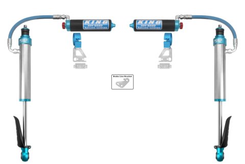 King Shocks 2024+ Toyota Tacoma 2.5 Dia Remote Reservoir Shock w/Adjuster (Pair) - Rear
