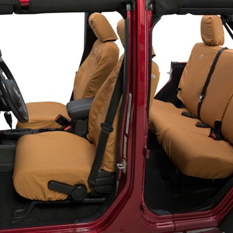Covercraft 12-16 Ford F250 Carhartt PrecisionFit Custom Front Row Seat Covers - Gravel