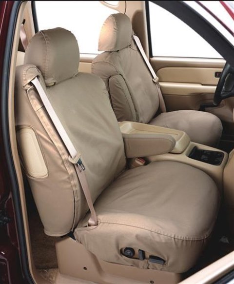 Covercraft 18-22 Chevrolet Equinox Polycotton SeatSaver Custom Front Row Seat Covers - Charcoal