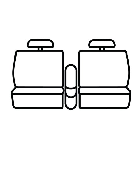 Covercraft 14 Chevrolet/GMC 1500 Polycotton SeatSaver Custom Front Row Seat Covers - Charcoal