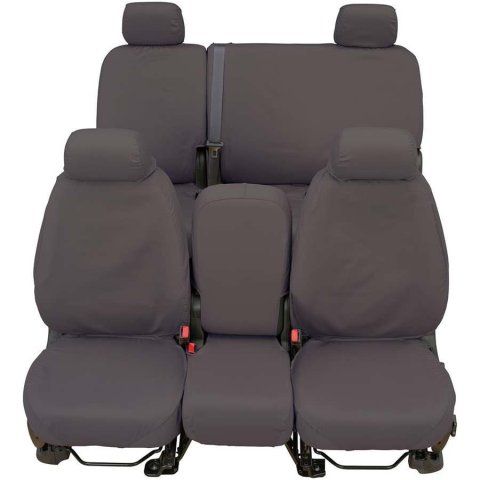 Covercraft 19-20 Ford F-150 Polycotton SeatSaver Custom Front Row Seat Covers - Grey