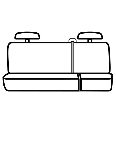 Covercraft 11-16 Ford F-250 Polycotton SeatSaver Custom Second Row Seat Covers - Charcoal
