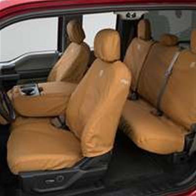 Covercraft 19-24 Dodge Ram Carhartt SeatSaver Custom Front Row Seat Covers - Gravel