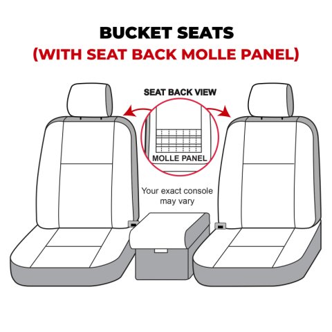Covercraft 21-24 Ford Bronco Carhartt SeatSaver Custom Front Row Seat Covers - Gravel